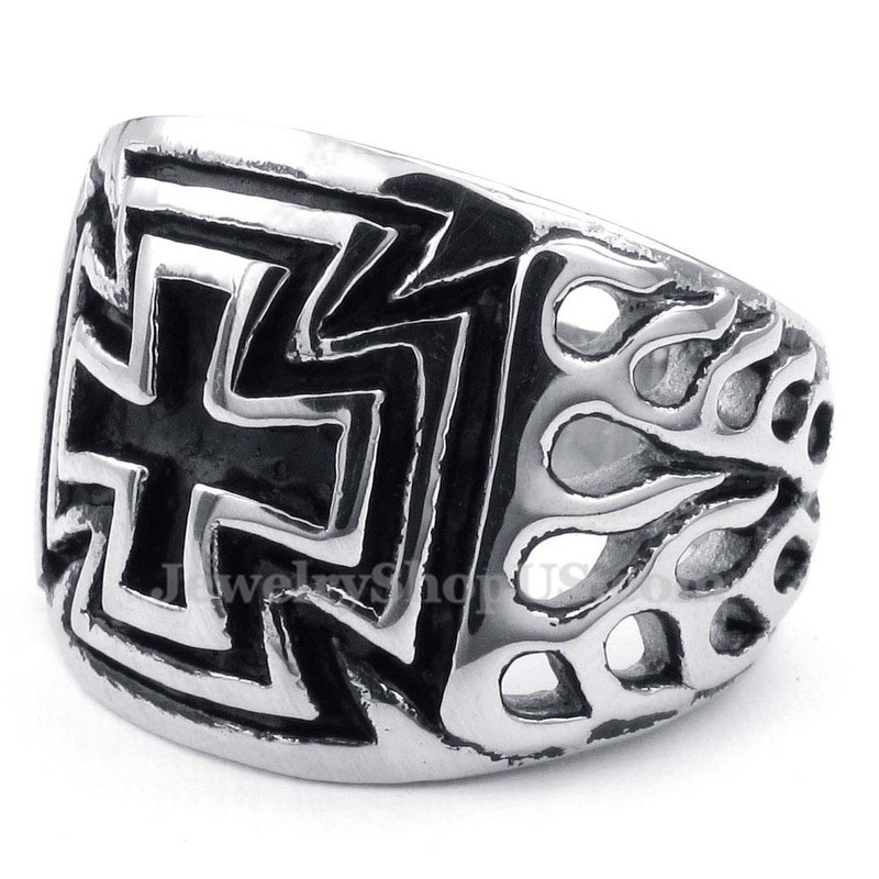 Titanium Cross Ring