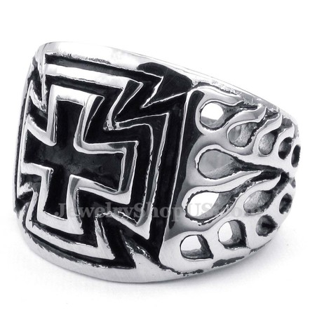 Titanium Cross Ring