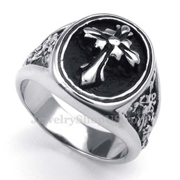 Titanium Cross Ring