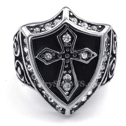 Titanium Cross Ring