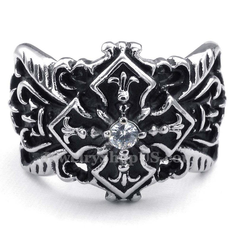 Titanium Cross Ring