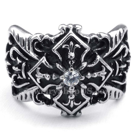 Titanium Cross Ring