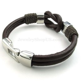 Hot Sale Titanium Leather Bracelets