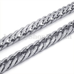 Hot Sale Silver Men's Titanium Necklace Chain