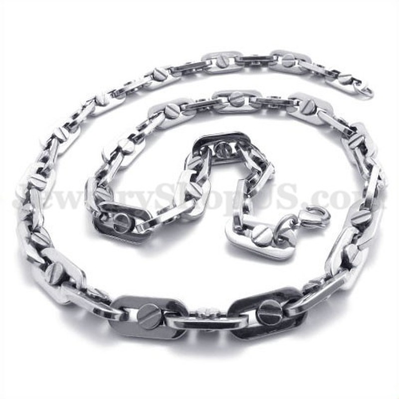 Elegant Men's Titanium Necklace Chain