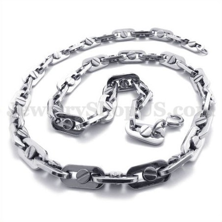 Elegant Men's Titanium Necklace Chain