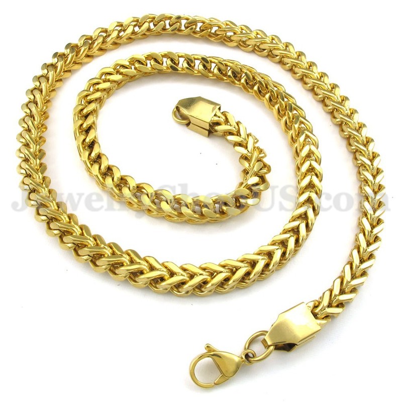 Hot Sale Gold Men's Titanium Necklace Chain