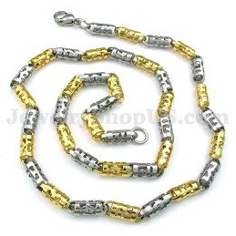Exquisite Gold Men's Titanium Necklace Chain