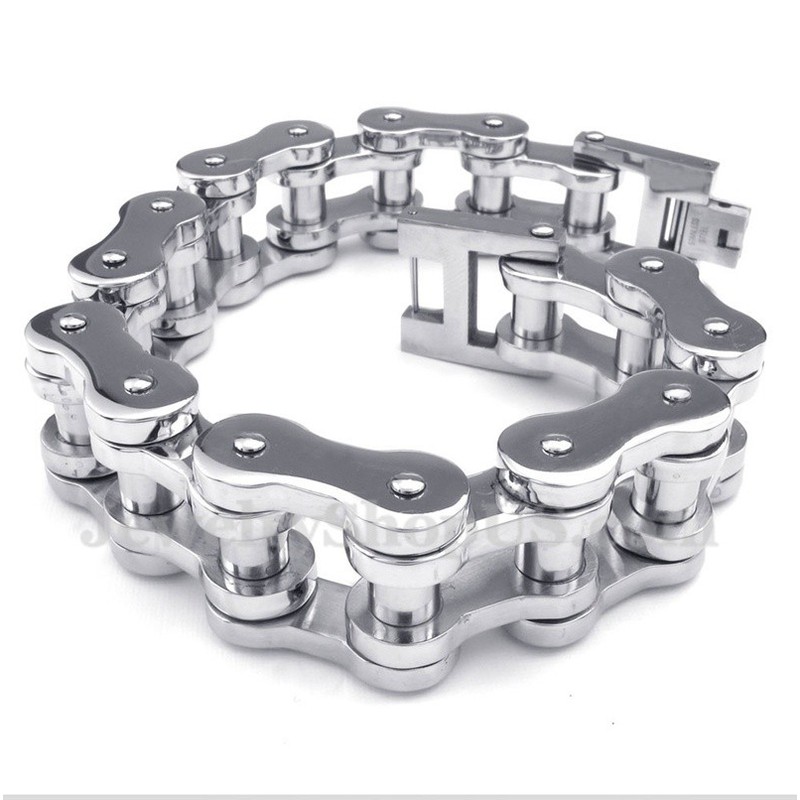 Men's Titanium Bicycle Chain Bracelet