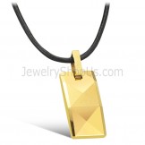 Gold Tungsten High Polish Pendant C630