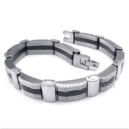Men's Titanium Rubber Bracelet