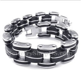Men's Titanium Rubber Bracelet