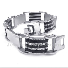Men's Titanium Rubber Bracelet