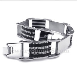 Men's Titanium Rubber Bracelet