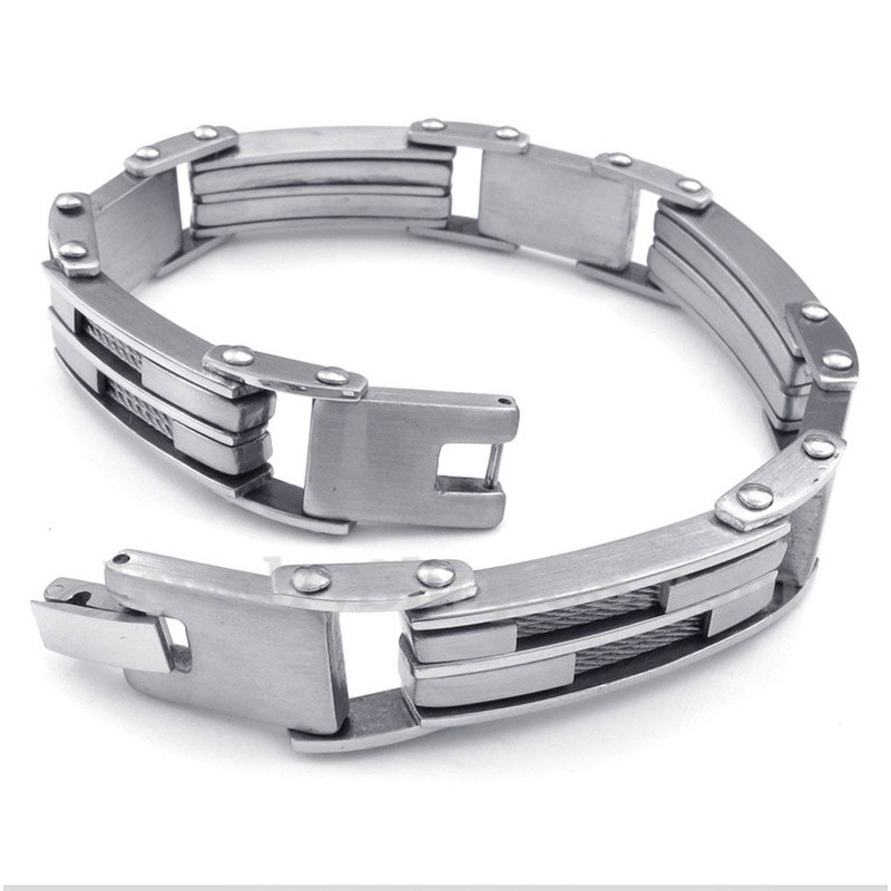 Men's Titanium Cable Bracelet