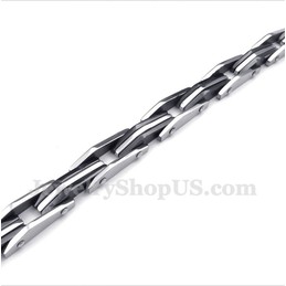 Men's Titanium Black Bracelet