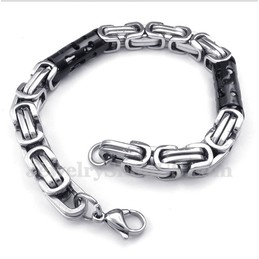 Men's Titanium Cylinder Black Bracelet