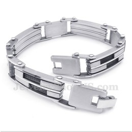 Men's Titanium Black Cable Bracelet