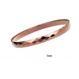 Tungsten High Polish Rose Gold Bracelet Couple Bangles C889