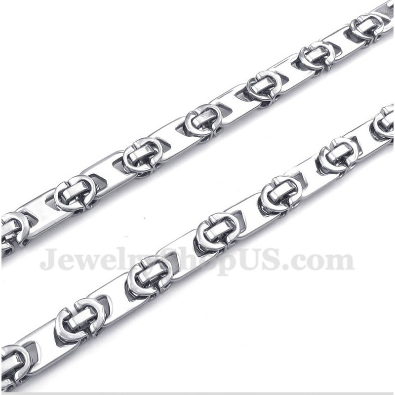 Men's Titanium Half Crescent Necklace