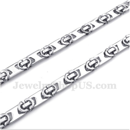 Men's Titanium Half Crescent Necklace
