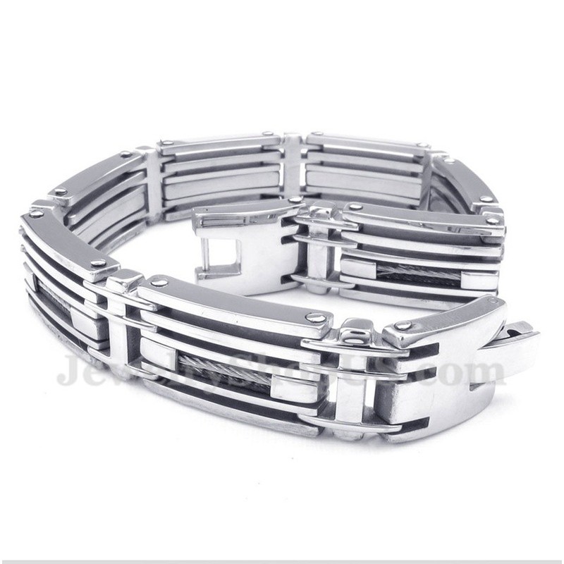 Men's Titanium Cable Bracelet
