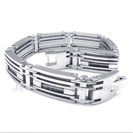 Men's Titanium Cable Bracelet