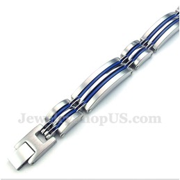 Men's Titanium Blue Bracelet