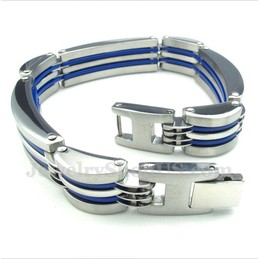 Men's Titanium Blue Bracelet