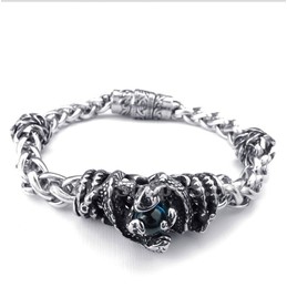 Men's Titanium Casted Blue Diamond Bracelet