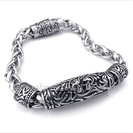 Men's Titanium Casted Skull Bracelet