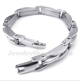 Men's Titanium Wave Bracelet
