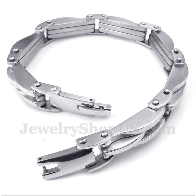 Men's Titanium Wave Bracelet
