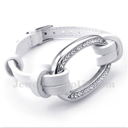 Men's Titanium Leather Bracelet