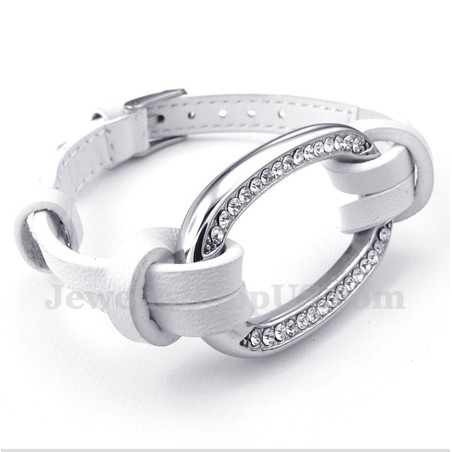 Men's Titanium Leather Bracelet