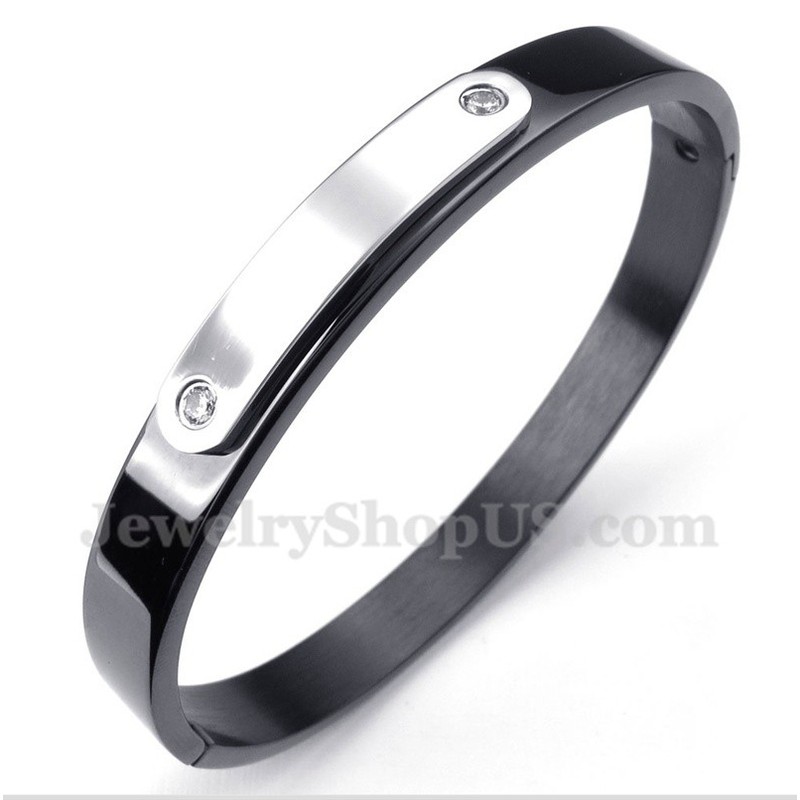 Men's Titanium Black Bracelet