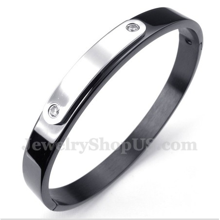 Men's Titanium Black Bracelet