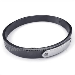 Men's Titanium Black Bracelet