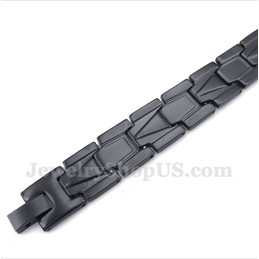 Men's Black Titanium Bracelet