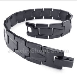 Men's Black Titanium Bracelet