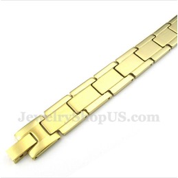 Men's Gold Titanium Bracelet