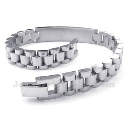 Men's Titanium Bracelet with Crystal