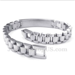 Men's Titanium Bracelet with Crystal