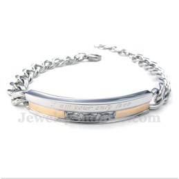 Women's Titanium Crystal Couple's Bracelet