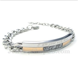 Women's Titanium Crystal Couple's Bracelet