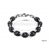 Pink Ceramic and Titanium Bracelet C423