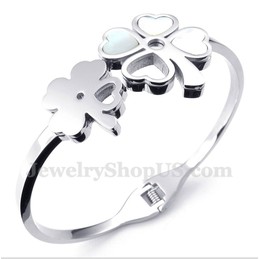 Men's Titanium Clover Bracelet