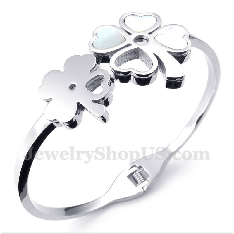 Men's Titanium Clover Bracelet