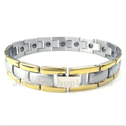 Men's Titanium Magnet Gold Bracelet