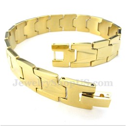 Men's Gold Titanium Bracelet